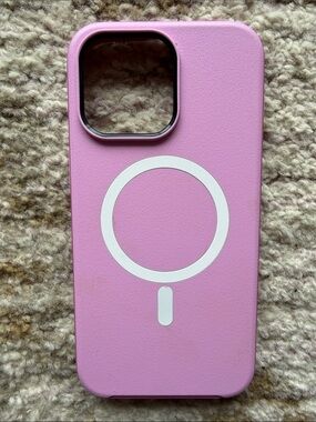 Pink MagSafe-Compatible iPhone 15 Pro Max Case - Slim Protective Cover
